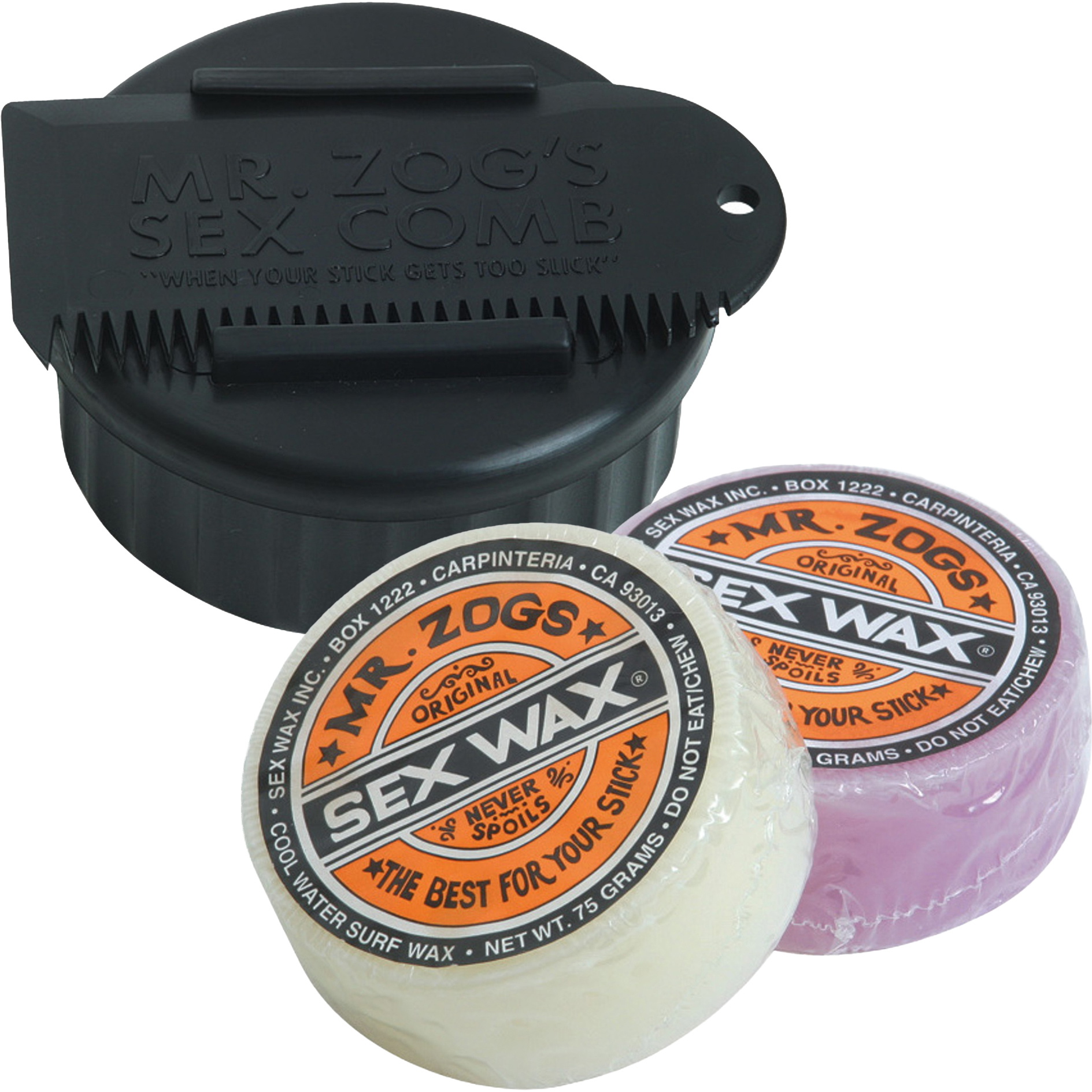 2026 Sex Wax Original Cold Water Wax, Pot & Comb Bundle SWWOR-CDSWPC